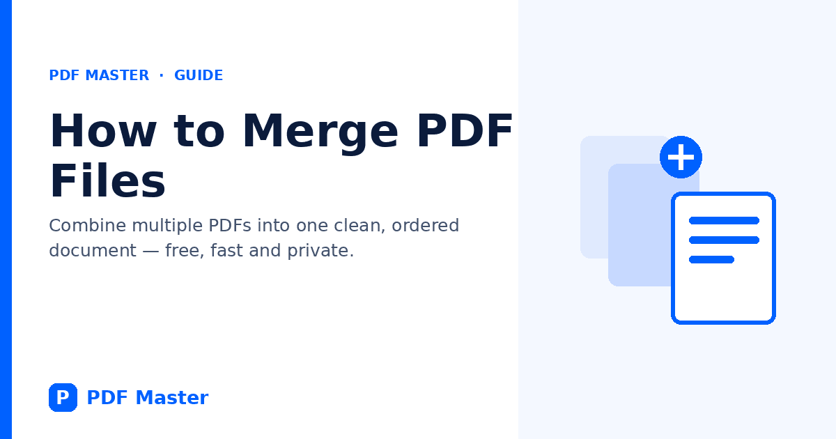Illustration of multiple PDF files merging into one document